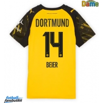 Borussia Dortmund Maximilian Beier #14 Hjemmedrakt Dame 2025-26 Kortermet